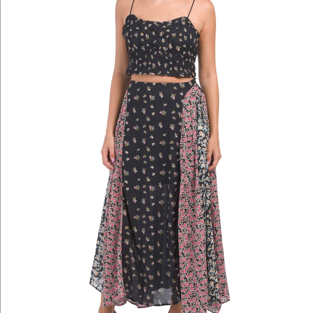 Free People Kaia Floral Printed Skirt Set